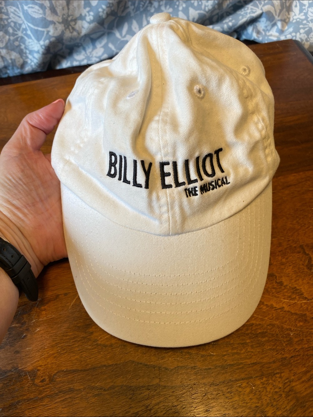 Billy Elliot The Musical Embroidered Cream Baseball Cap